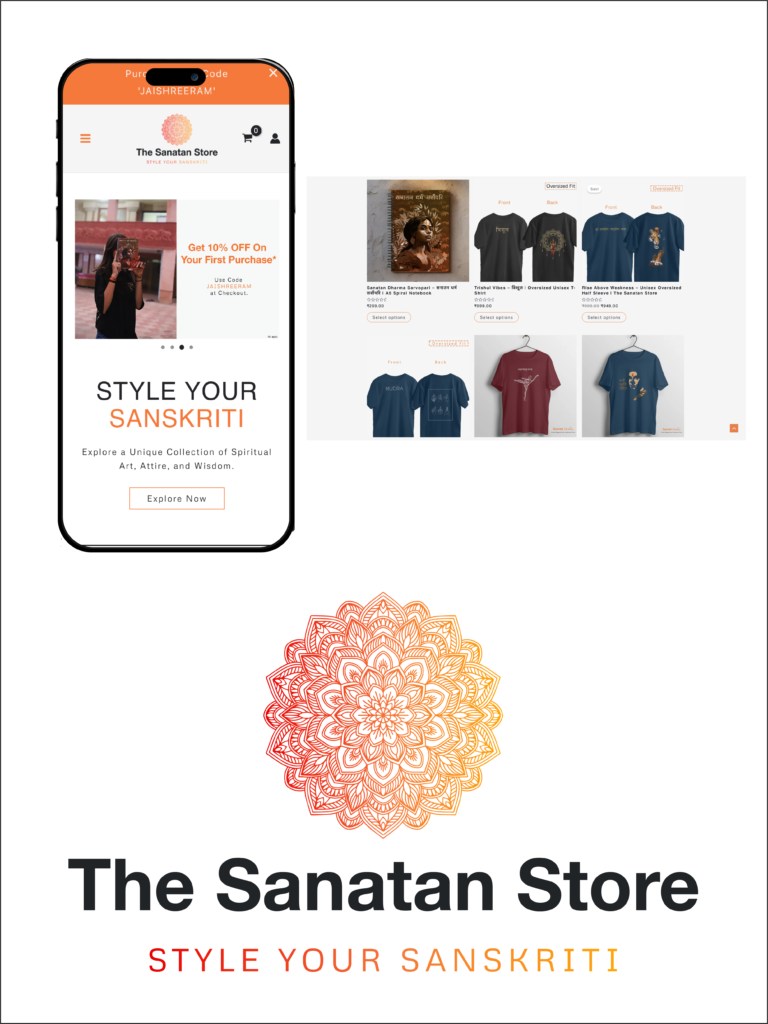 The Sanatan Store - Style Your Sanskriti. E-commerce Website 